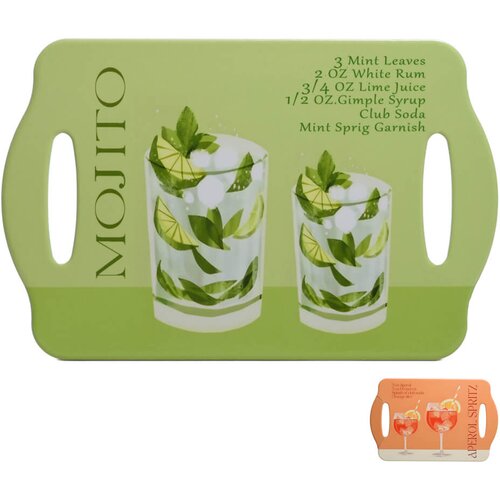 Mhome Podstavek za kozico Cocktail 28x18xh0,8cm / več barv / keramika, (5000200371) Slike