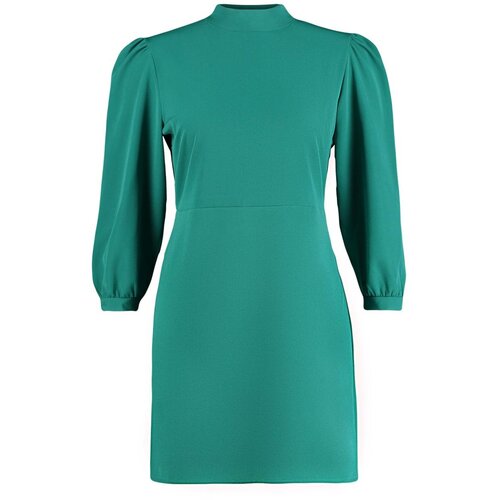 Trendyol Curve Emerald Green A-line Mini Woven Dress Slike