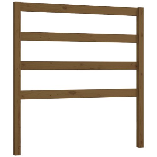 Maison Chic posteljno vzglavje - vzglavna omarica - nočna omarica medeno rjavo 106x4x100 cm trdna borovina, (21707312) Cene