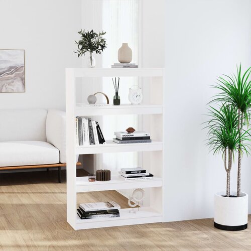 vidaXL Ormarić za knjige / pregrada bijeli 80 x 30 x 103,5 cm borovina Cijene