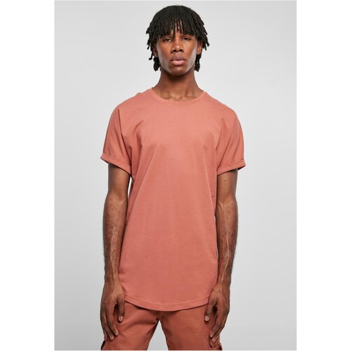 UC Men Long Shaped Turnup Tee terracotta Cene