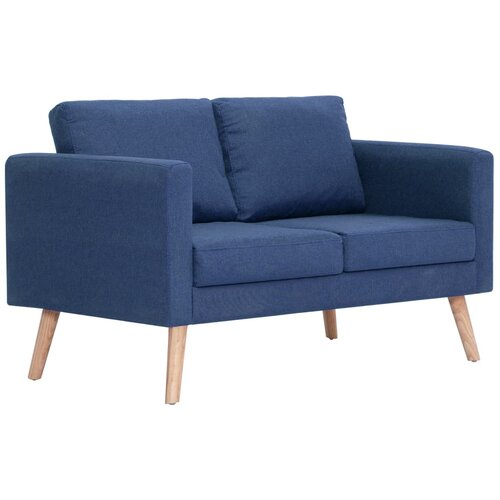 Maison Chic kavč - Sofa - Kanape dvosed iz blaga modre barve, (21726547) Cene