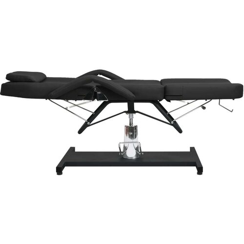 VidaXL Masažna miza črna 180x62x(87-112) cm Slike