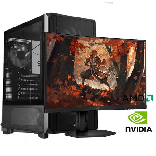  Gaming računar Ryzen 5 3600, 16GB, 512GB, RTX 5050 8GB i Monitor AOC CQ27G4X Cijene