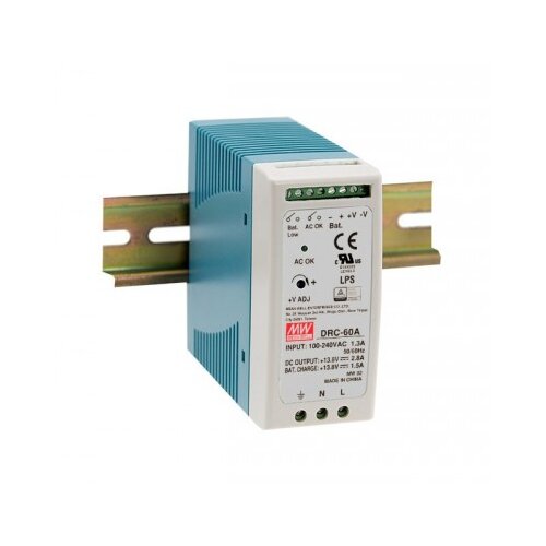 Mean Well napajanje za sigurnosne sisteme DRC-60A, 60W Slike
