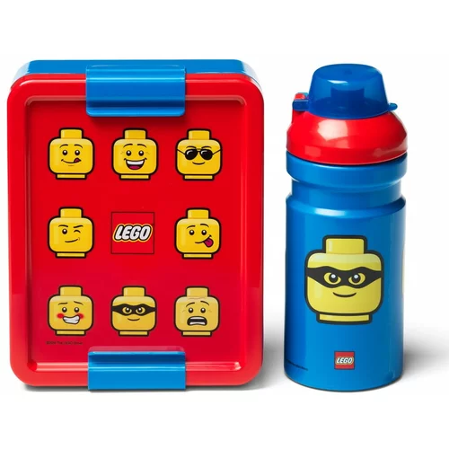 Lego Komplet rdeče-modre posode za prigrizke in steklenice za pitje Iconic