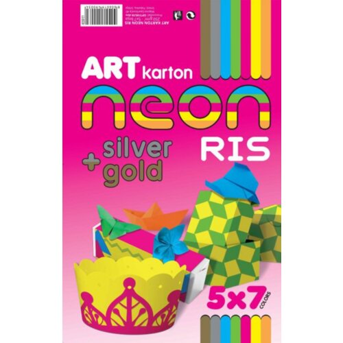 Optimum ris aart kartona A4 1/35 250g neon Cene