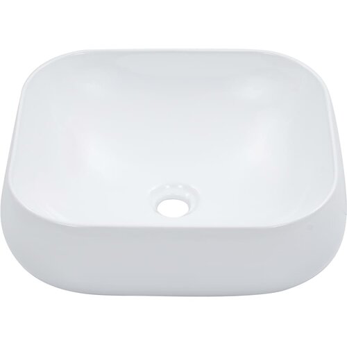 Maison Chic Umivalnik - Kopalna umivalnik - Lavabo 44,5x39,5x14,5 cm keramičen bel, (21684894) Cene