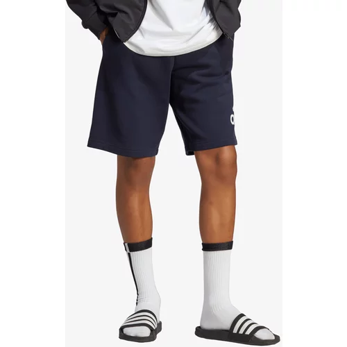 Adidas Bombažne kratke hlače moški, mornarsko modra barva