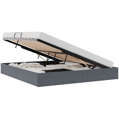  s od storage s pohranom Tamnosiva 183 x 213 cm Baršun Cene