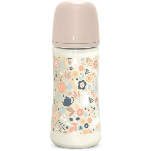 Suavinex Wonderland SX Pro Physiological Anti-Colic steklenička za dojenčke L Dense Flow 6 m+ Liberty Pink 360 ml Cene