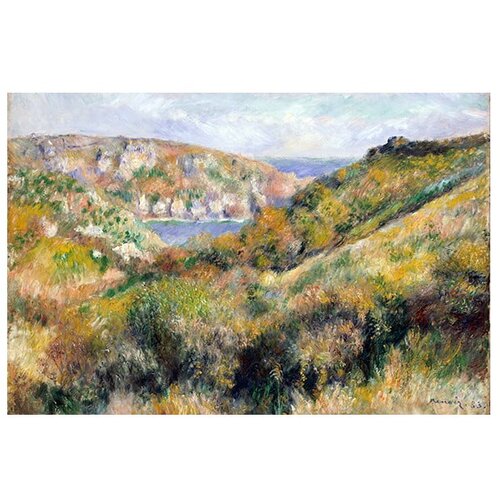 Fedkolor Reprodukcija slike Auguste Renoir - Hills around the Bay of Moulin Huet, Guernsey, 60 x 40 cm Cene
