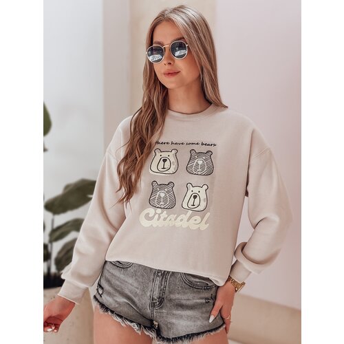DStreet Bluza damska oversize z misiami MISOBEARS beżowa Cene