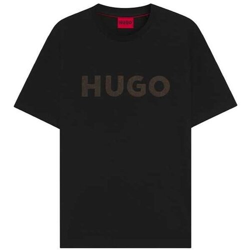 Hugo crna pamučna mu&amp;scaron;ka majica Slike