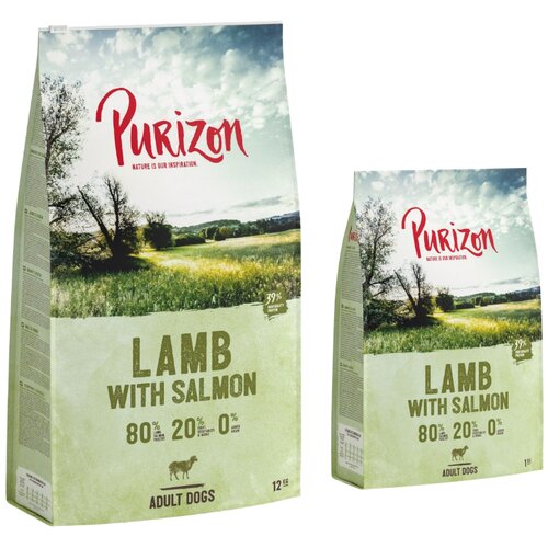 Purizon 12 kg + 2 kg gratis! 14 kg - jagnjetina z lososom Adult - brez žit Cene