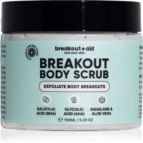 breakout + aid Body Scrub piling za telo proti aknam 150 ml Cene