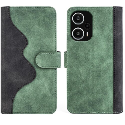 INORCO Za Xiaomi Redmi Note 12 Turbo/Poco F5 5G PU usnjena denarnica, ovitek za telefon, dvobarvna torbica s stojalom za spajanje, (22037090) Cene