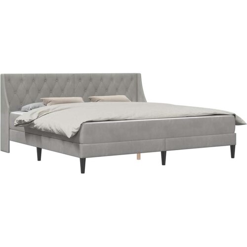  Okvir kreveta s madracem Zidne 2 pcs Svijetlo siva Bar&amp;scaron;un - Svjetlosiva 200 x 200 cm Slike