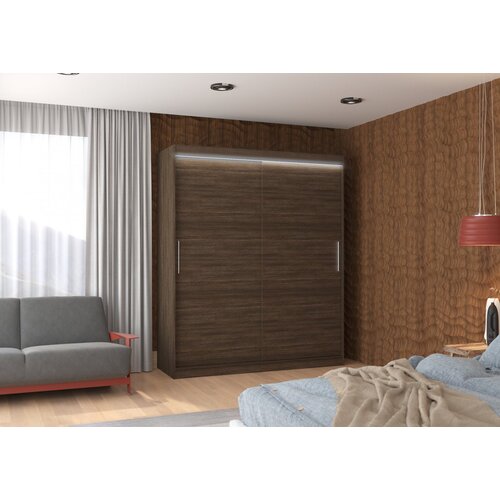 ADRK Klizni ormar LINCOLN 180 cm (vie boja) - OKOLADA Slike