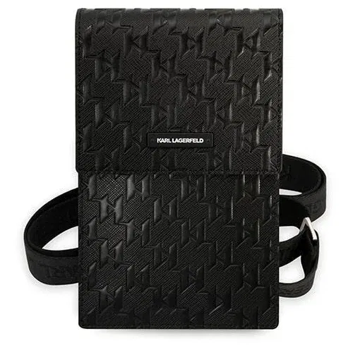 Karl Lagerfeld torbica za mobilni telefon, Monogram Plate Black, (20742703)