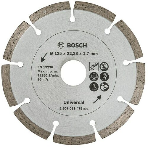 Bosch Diamantna rezalna plošča (Premer diska: 125 mm, Primerno za: Gradbeni materiali, 1 kos) Cene