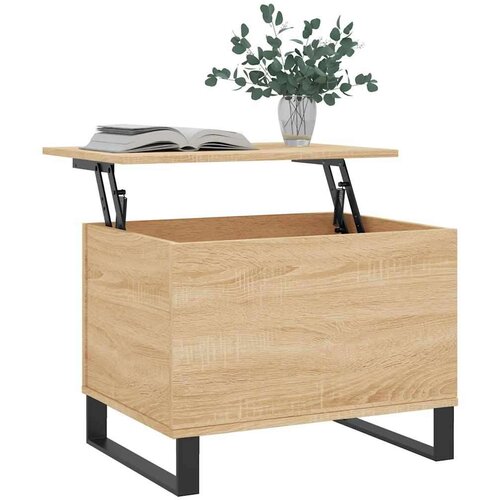 vidaXL klubska mizica sonoma hrast 60x44,5x45 cm inženirski les Cene