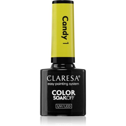 Claresa SoakOff UV/LED Color Candy gel lak za nohte odtenek 1 5 g Slike