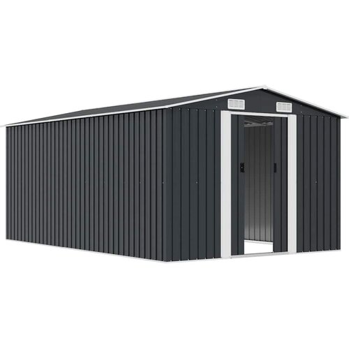  Vrtno spremi&amp;scaron;te 257 x 392 x 181 cm metalno antracit Slike