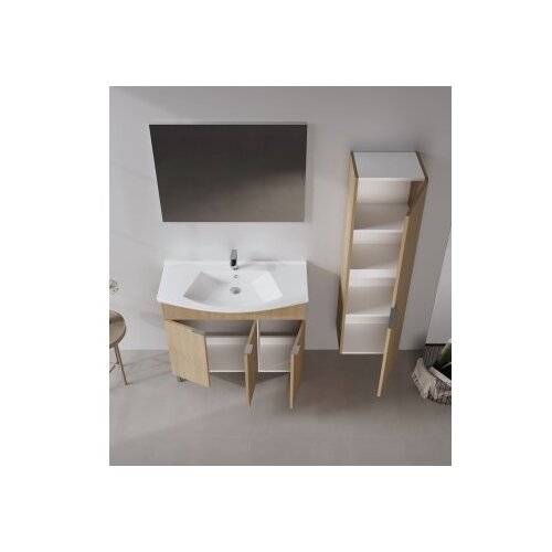 Hanah home Kupatilski ormarić sa umivaonikom i ogledalom (2 komada) Purus 100 327 Slike
