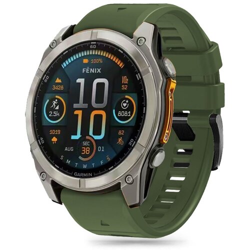 TECH-PROTECT SILICONE LINE GARMIN FENIX 5X / 5X PLUS / 6X / 6X PRO / 7X / 8 (51 MM) MILITARY GREEN, (21974542) Cene