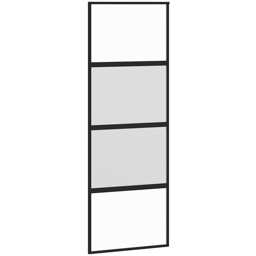  Klizna vrata s priborom 76 x 205 cm kaljeno staklo i aluminij Slike