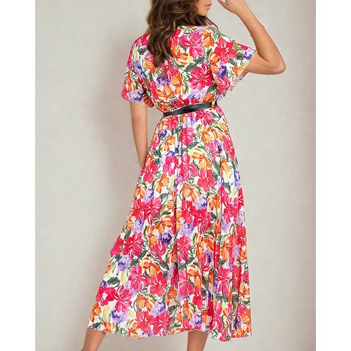 Resti Women's pleated floral midi dress Cene