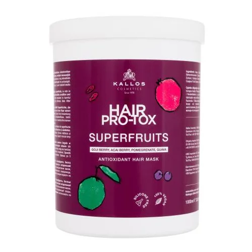Kallos Cosmetics Hair Pro-Tox Superfruits Antioxidant Hair Mask krepitvena maska za lase 1000 ml za ženske
