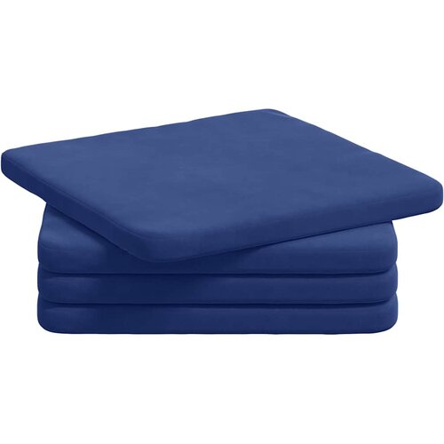  Jastučići za sjedenje 4 pcs Policijska plava 40 x 40 x 3 cm Slike