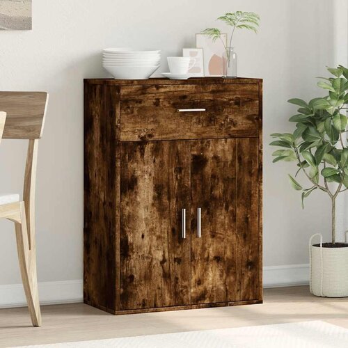  Komoda boja dimljenog hrasta 60x30x84 cm konstruirano drvo Slike