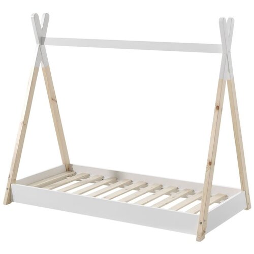 Vipack Bijela/u prirodnoj boji mali dječji krevet 70x140 cm Tipi - Slike