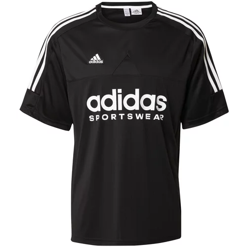 Adidas Funkcionalna majica 'Tiro' črna / bela