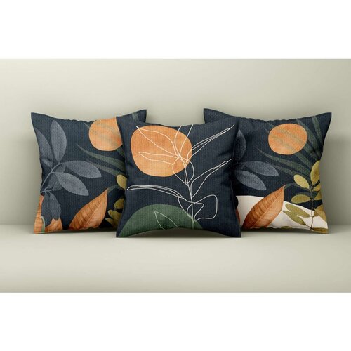 WALLXPERT Set ukrasnih jastučnica Asr_plw25-36, 43x43 cm, 3 komada, Šarene Cene