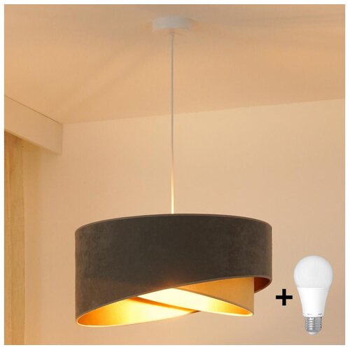  Brilagi - LED luster na sajli LYRA 1xE27/15W/230V siva/bež/zlatna Cene