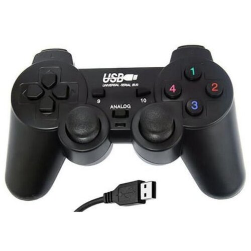 Gembird JPD-THRILLERSHOCK-BOX USB 2.0 analog vibration gamepad black gamepad Slike