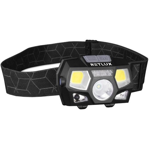 Retlux Punjiva LED čelna lampa sa senzorom LED/3W/900 mAh IP44 crna Slike
