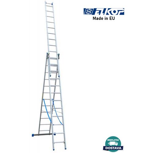Elkop Trodelne Aluminijumske Merdevine 3×14 – 8,6m Cene