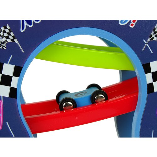 Drveni tobogan s brojevima i automobilima - 6 razina Slike