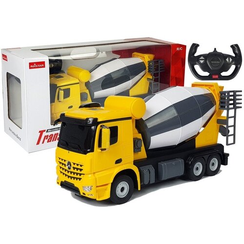  Licencirani tovornjak na daljinsko upravljanje Mercedes-Benz Arocs Rastar 1:14 - rumena Cene