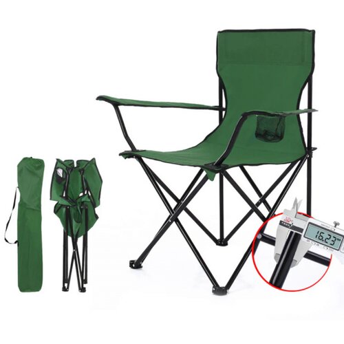  Sklopiva stolica za kampovanje zelena Cene