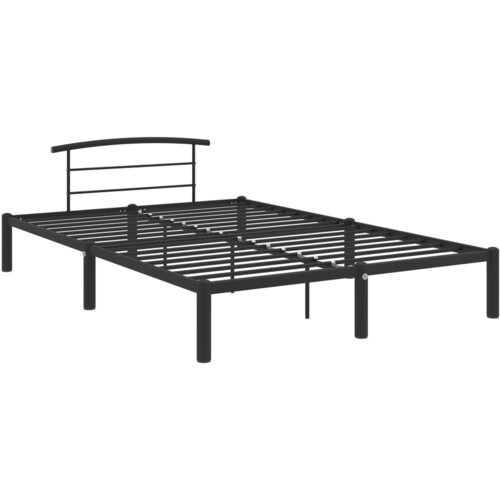  Okvir za krevet crni metalni 160 x 200 cm Slike