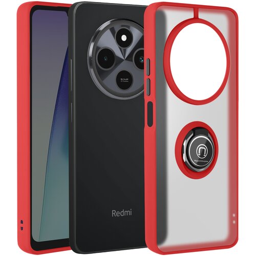 AVIZAR Ohišje za Xiaomi Redmi 14C Kovinsko obročno video držalo, Rdeča, (5000012530) Cene