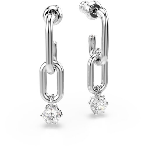 Swarovski Uhani srebrna / transparentna Slike