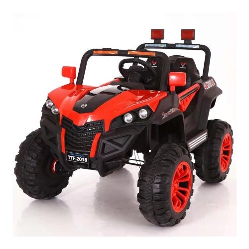 Džip terenac na akumulator za decu 4X4 - Crvena Slike