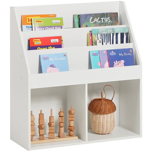 SoBuy knjižna omara za otroke v beli barvi v skandinavskem slogu, (20815180) Cene